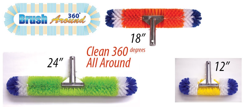 360 degree wall brushes